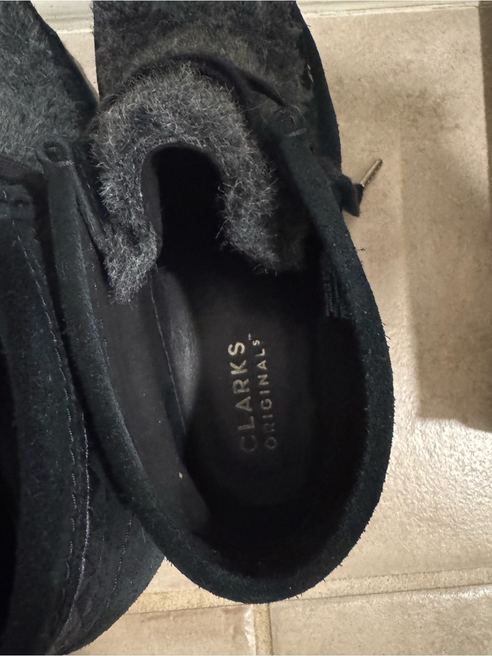 Women’s Wool-Trim Clarks - Charcoal Gray - Picture 5 of 5